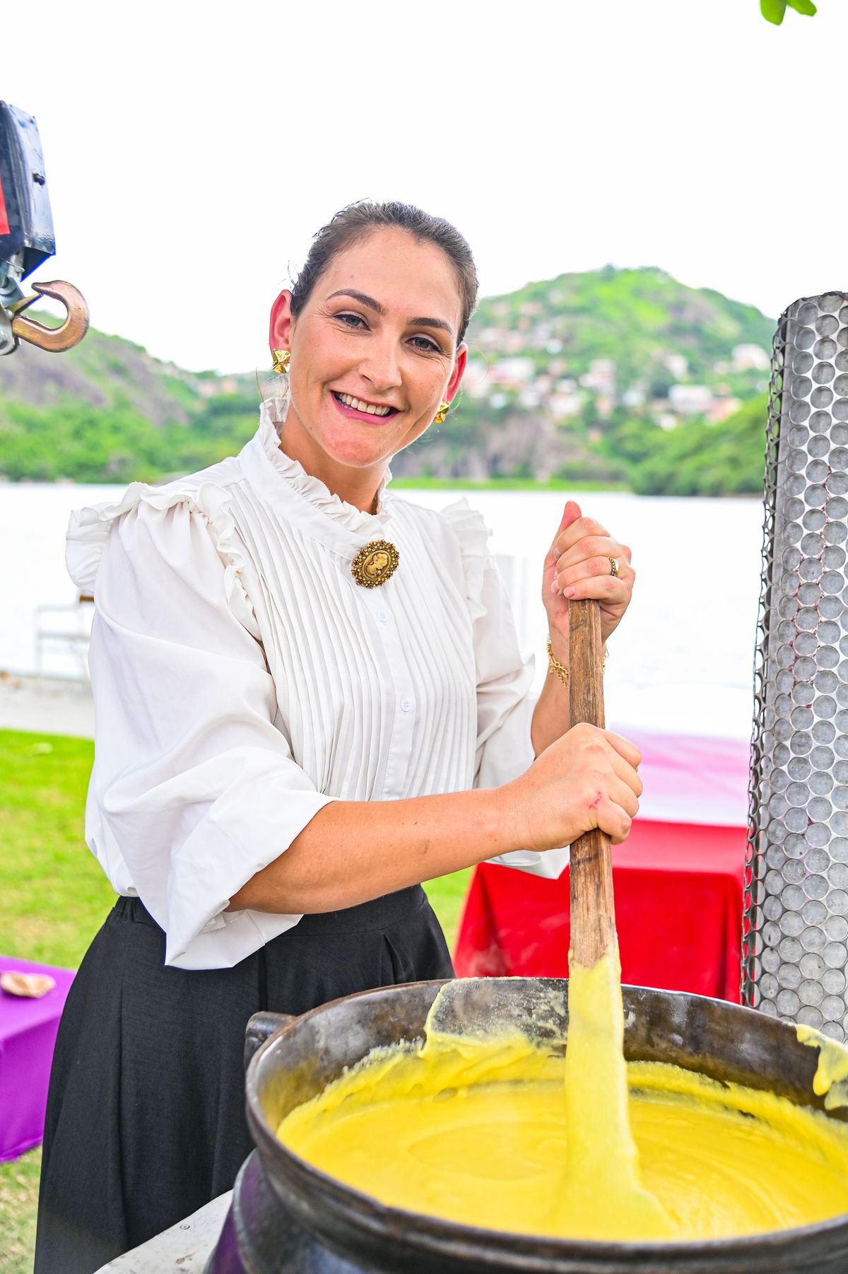 Minitombo da polenta no Fest Gastronomia 2024 por Arthur Louzada