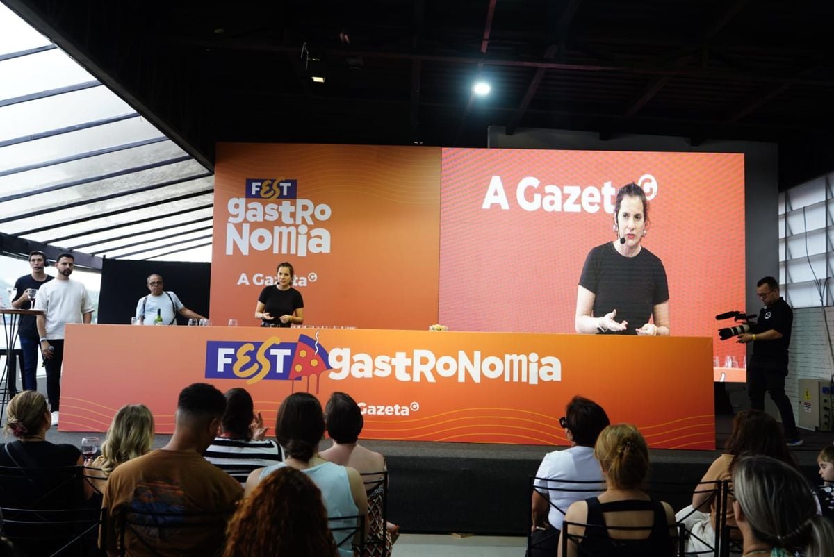 Aula-show sobre vinhos da sommeliere e colunista de HZ Nádia Alcalde no Fest Gastronomia 2024 por Fernando Madeira