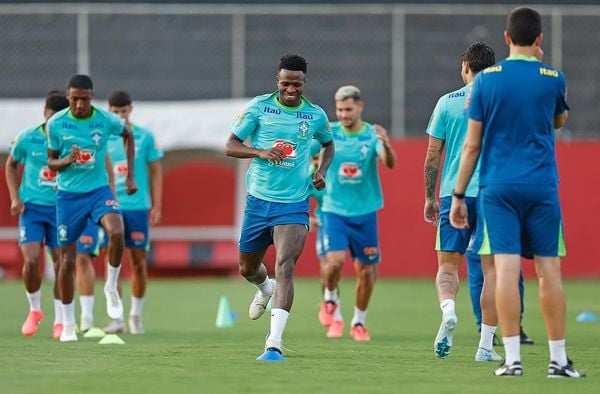 Treino da seleção Brasileira em Salvador.