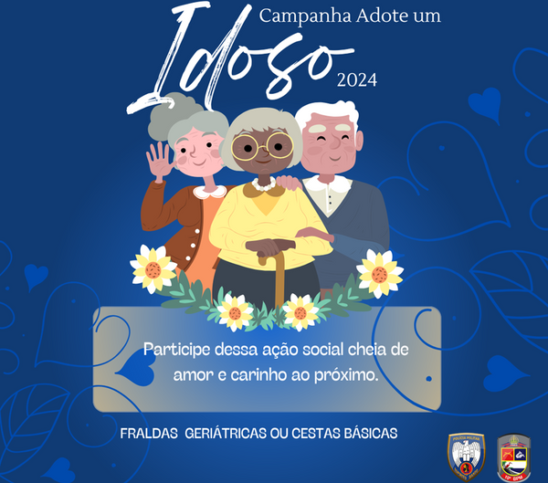 Cartaz da campanha Adote um Idoso em Guarapari