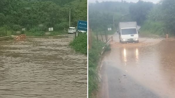 Segundo o coordenador da Defesa Civil de Cachoeiro, Francisco Daróz, o trânsito segue normal; água já começou a baixar após a chuva cessar