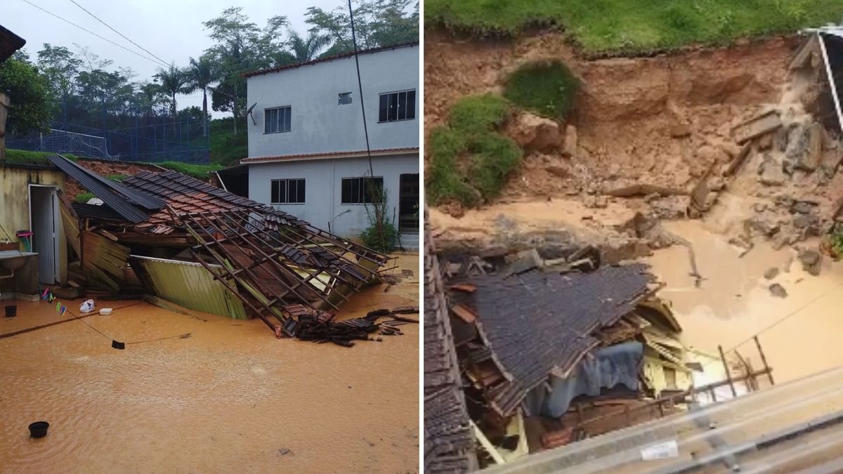 Imagens do local mais afetado pela chuva forte desta quinta-feira (21)