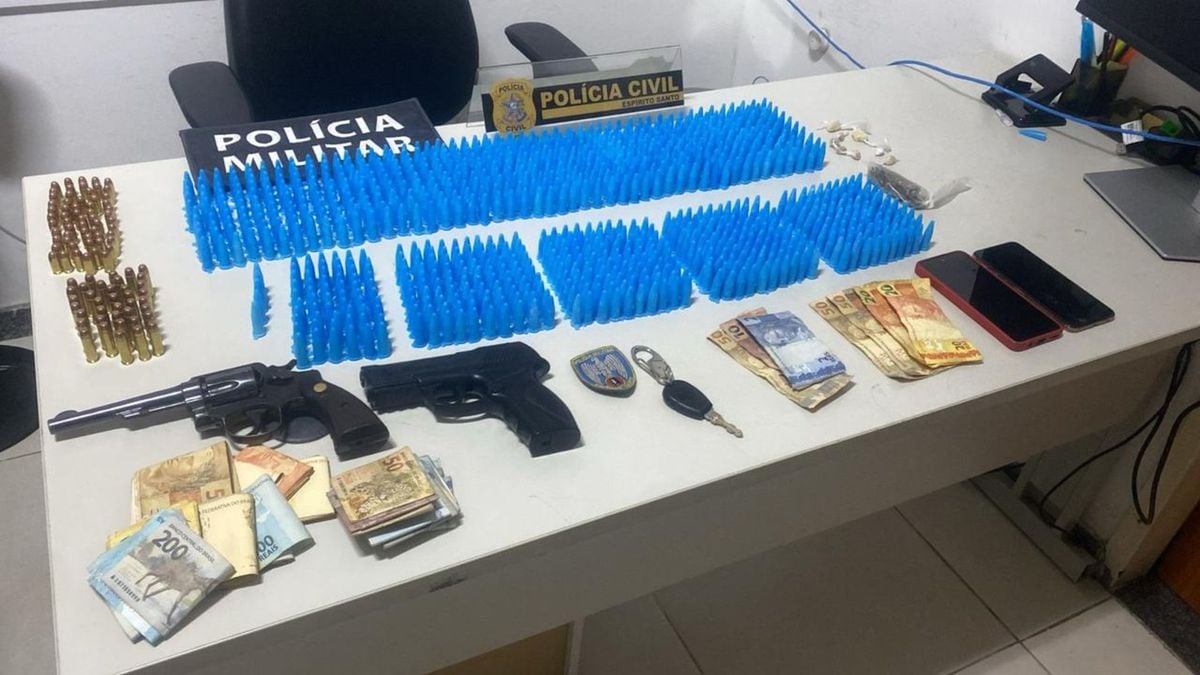 Material apreendido durante a ação
