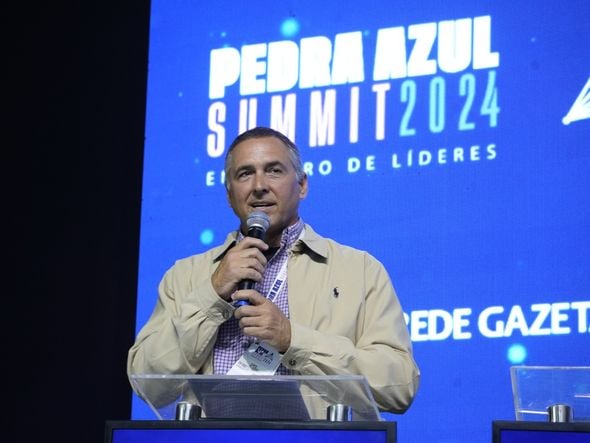Pedra Azul Summit 2024 - Café Lindenberg, presidente da Rede Gazeta por Carlos Alberto Silva