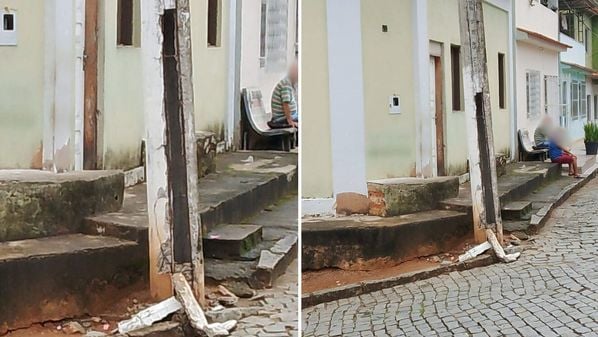 Moradora da comunidade de  São José das Torres, Rafaela Almeida, de 25 anos, alertou sobre o risco do poste deteriorado: "Ali é ponto de ônibus e tem uma casa. Fizemos a solicitação, mas nada foi feito"