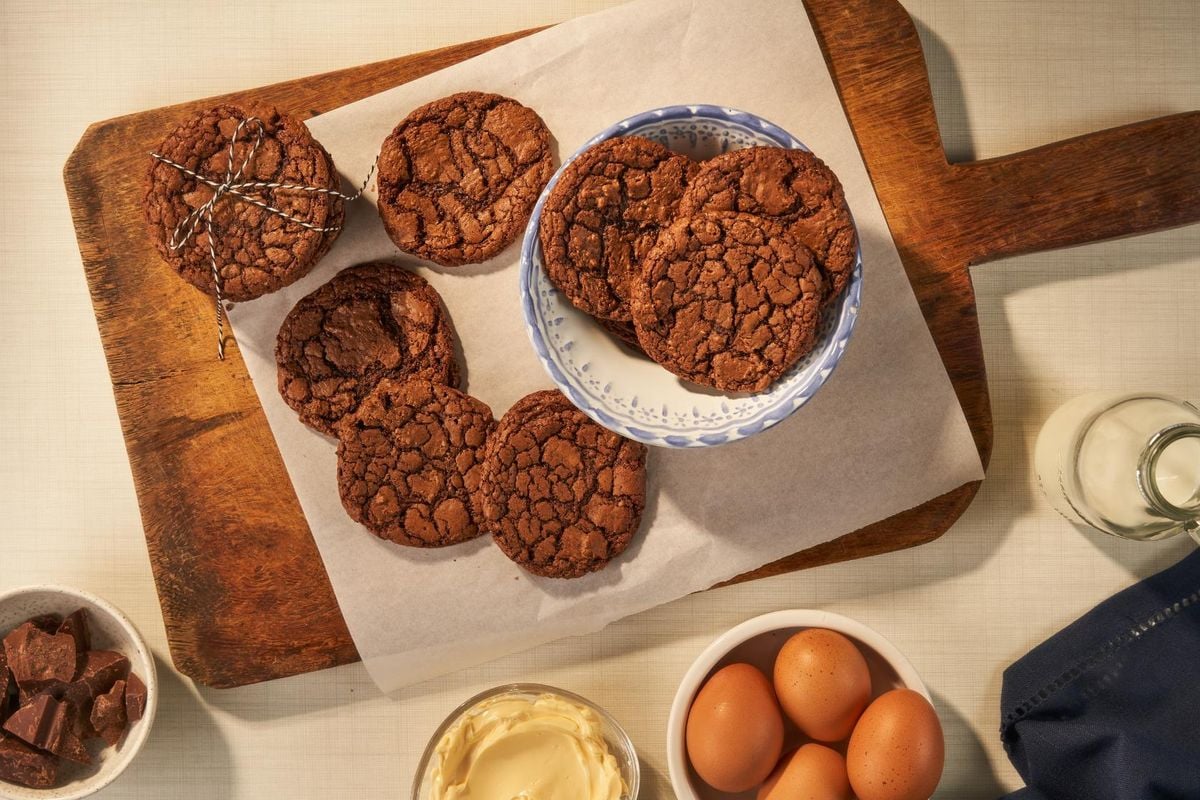 Cookie brownie de chocolate