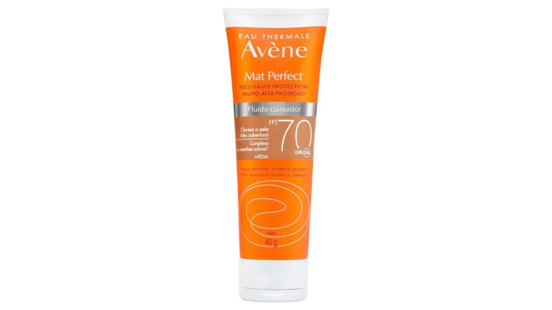 Mat Perfect Fluido Clareador FPS 70, da Avène