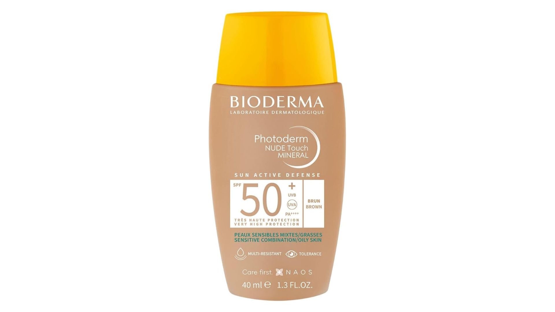 Photoderm Nude Touch Mineral Escuro FPS 50+, da Bioderma