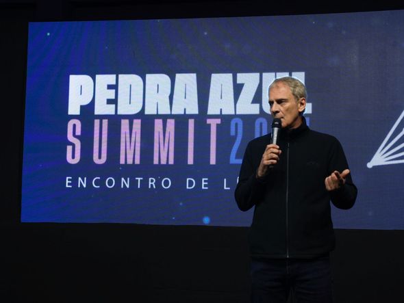 Marcello Moraes, diretor geral da Rede Gazeta no Pedra Azul Summit 2024 por Carlos Alberto Silva