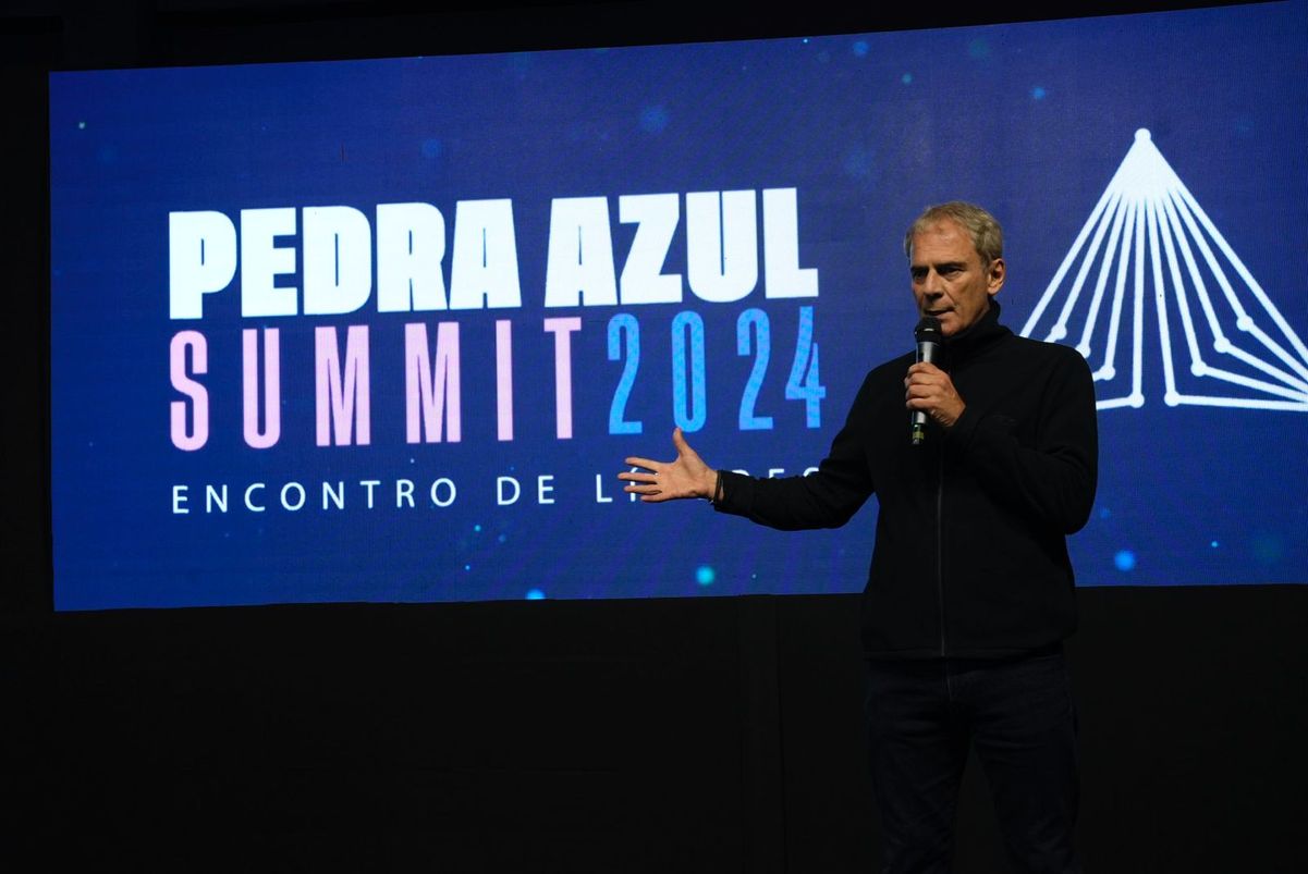 Marcello Moraes, diretor geral da Rede Gazeta no Pedra Azul Summit 2024 por Carlos Alberto Silva
