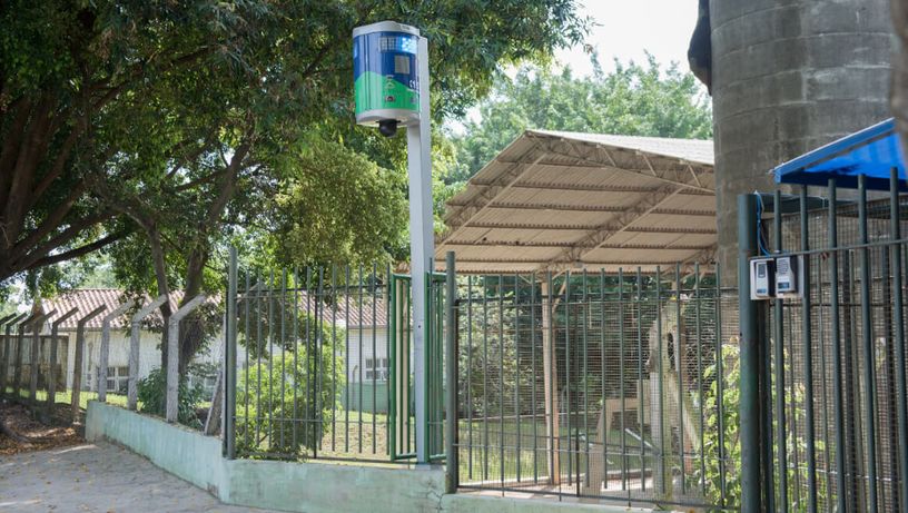 Tótem de monitoramento de Santa Bárbara D'Oeste