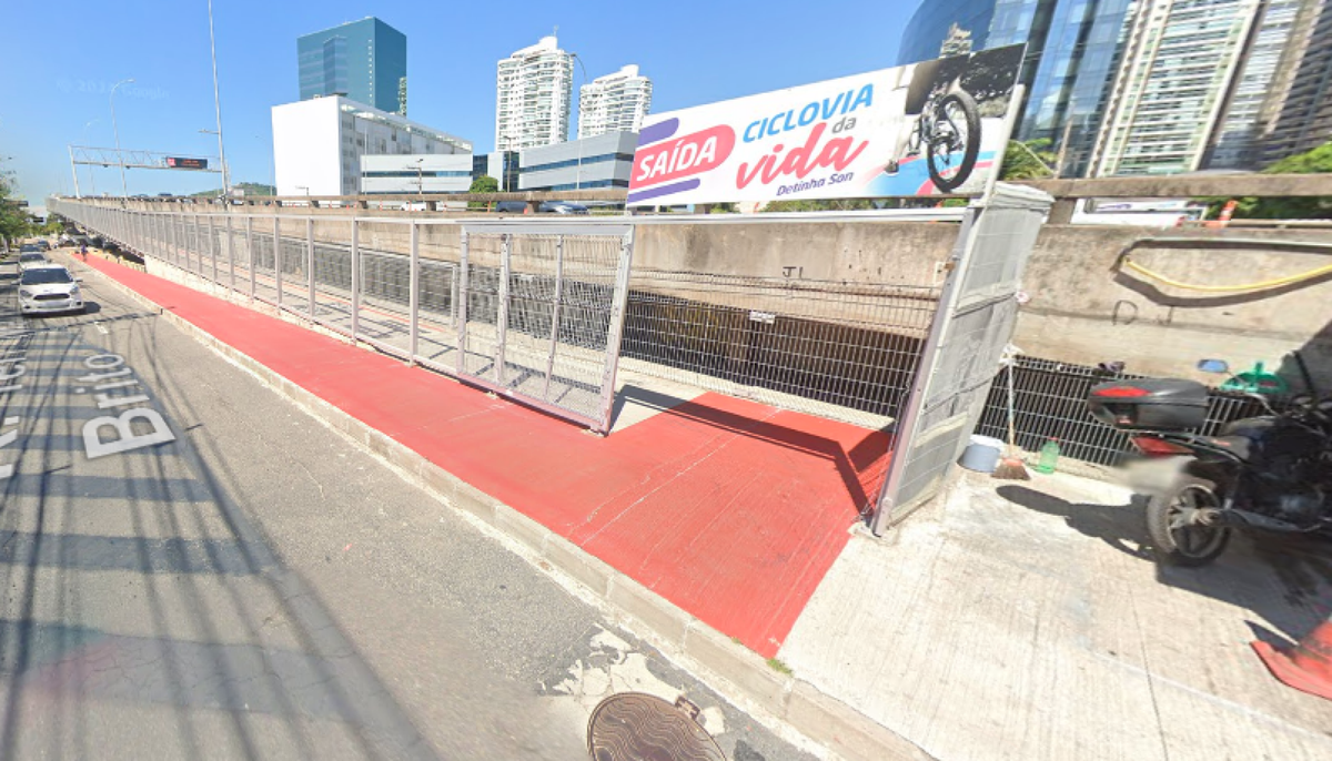 Ciclistas de Vitória devem entrar na Ciclovia da Vida, de forma temporária, pela saída, próxima ao Corpo de Bombeiros