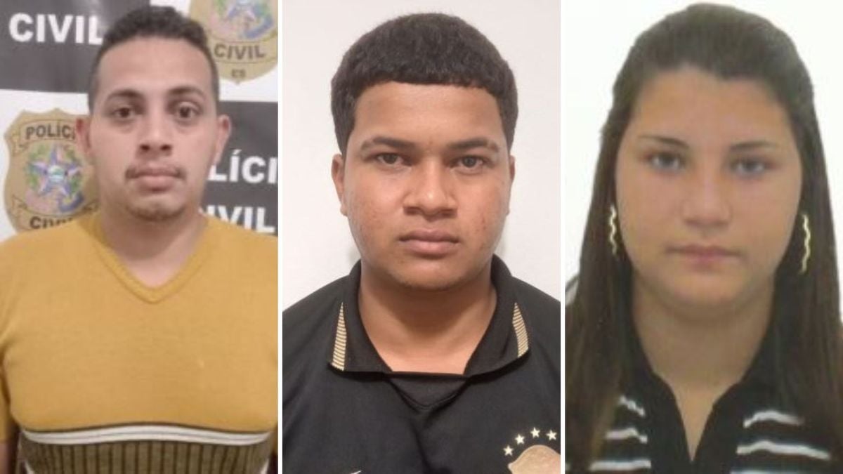 Presos: Carlos Alberto Pereira de Souza, Gerfeson Ramos Mendes e Ingrid da Silva Rocha