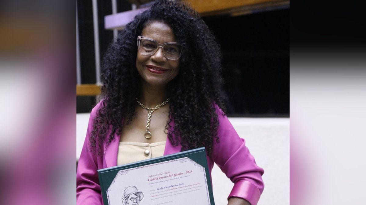 Rosely Silva Pires recebeu o diploma Mulher-Cidadã Carlota Pereira de Queirós 2024.