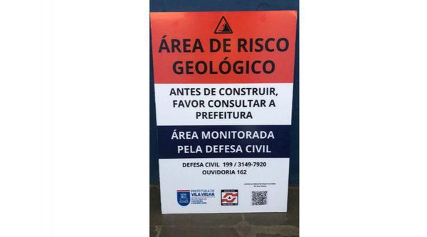 Área de Risco Geológico em Vila Velha