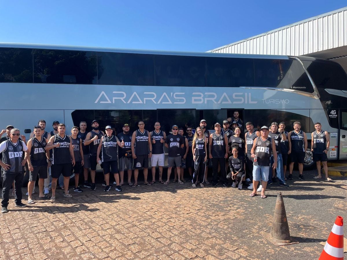 Torcida atleticana marca presença em Buenos Aires