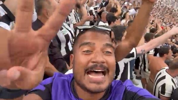 Adriano Ediel e Bruno de Carvalho tiveram a oportunidade de ver o time campeão diretamente do Monumental de Núñez, em Buenos Aires, na Argentina