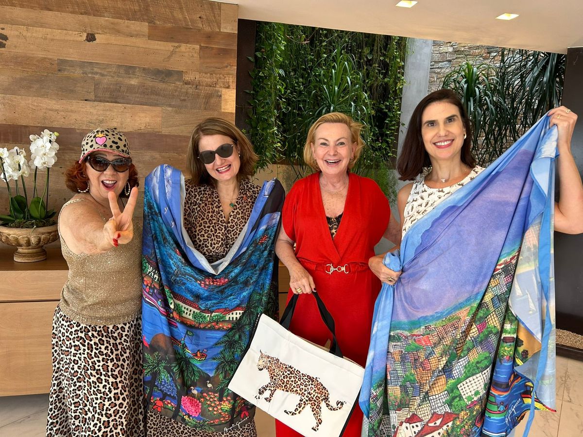 Betty Feliz, Rachel Martins, Beth Dalcolmo e Roberta Rasseli (as sorteadas