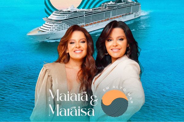 Divulgação do cruzeiro Maiara & Maraisa em Alto Mar em 2023 