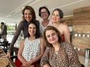 Mariana Perini, Eulália Chieppe, Marina Monteiro, Roberta Rasseli e Rachel Martins 