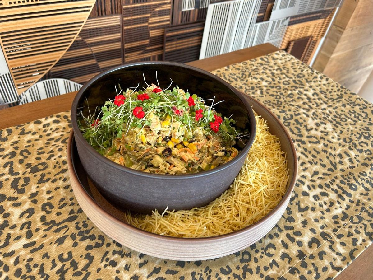 Menu by chef Arlete Nunes