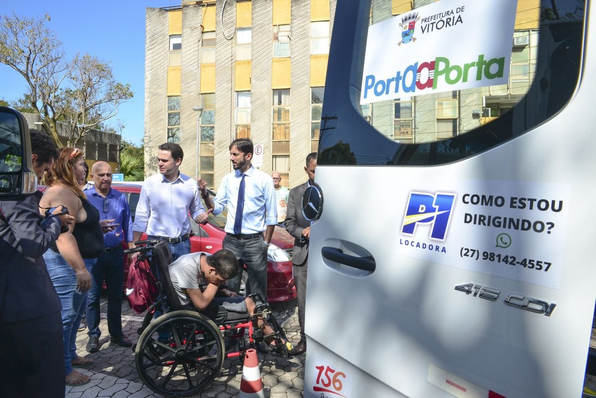 Serviço do Porta a Portaatendendo a um cidadão capixaba