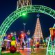 Decoração de Natal no Parque da Prainha, em Vila Velha