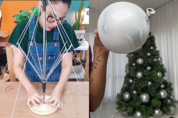 Árvore de Natal criativa faz sucesso no Instagram e no TikTok