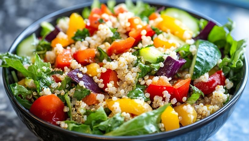 Salada de quinoa