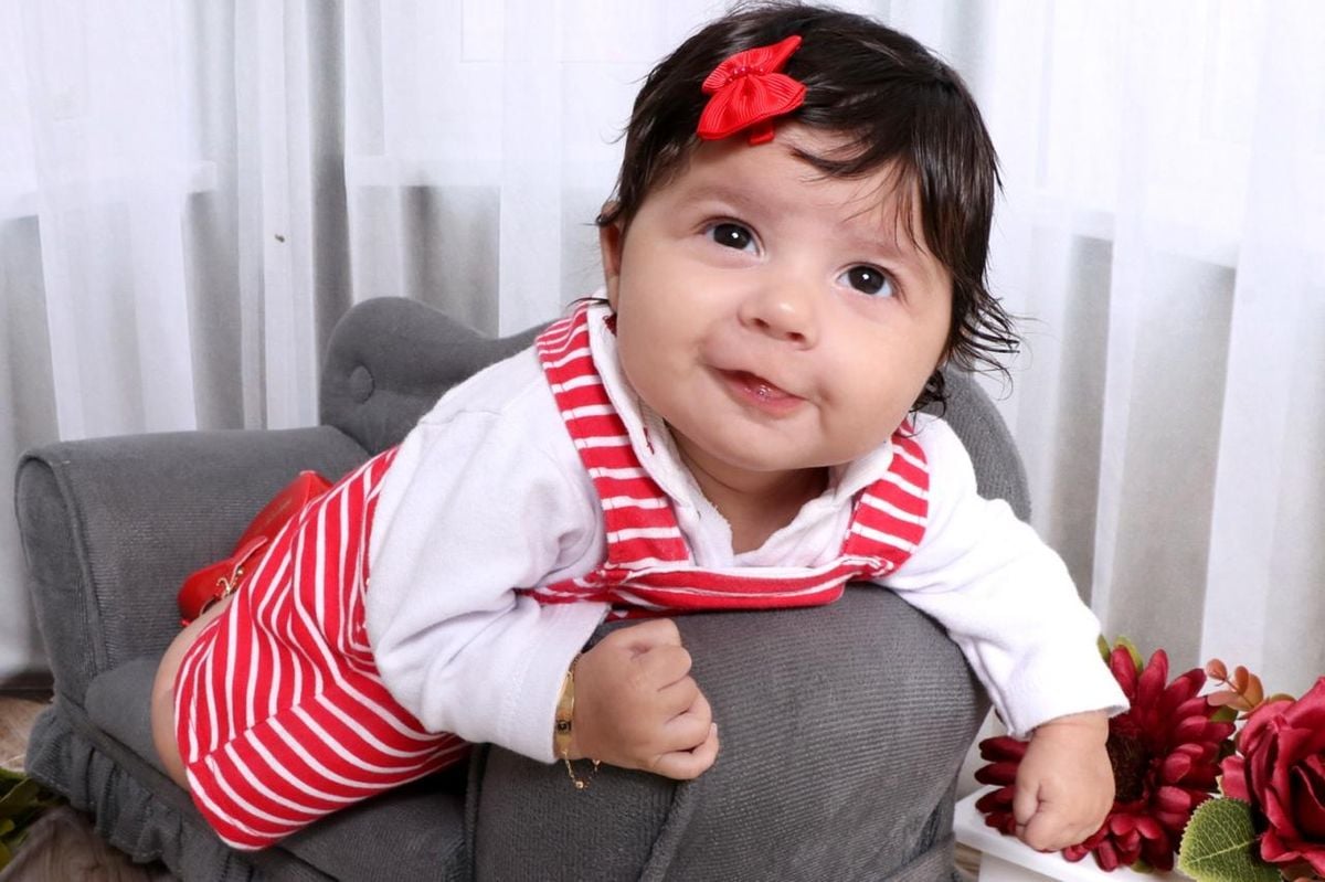 Sarah Faria Vitor, de 9 meses