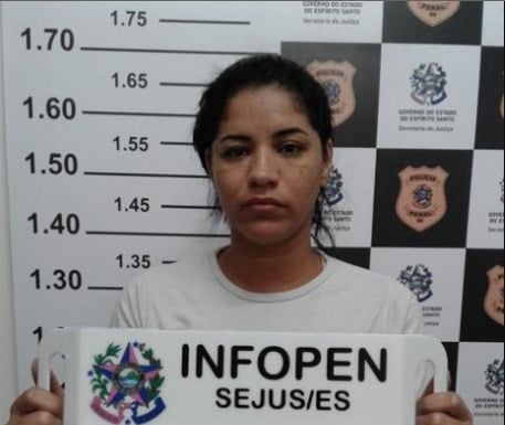 Aline Pires da Silva (irmã de Robson), chegou a ser presa, depois foi solta e atualmente responde em liberdade por Divulgação | Polícia Civil