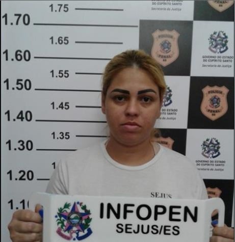 Dayane Andrade da Silva (companheira De Robson) está presa por Divulgação | Polícia Civil