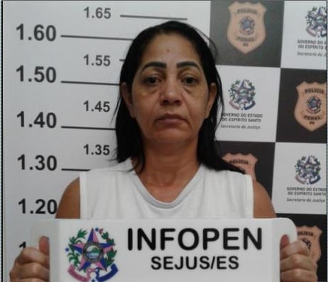 Iranildes Santos Pires (mãe de Robson) está presa por Divulgação | Polícia Civil