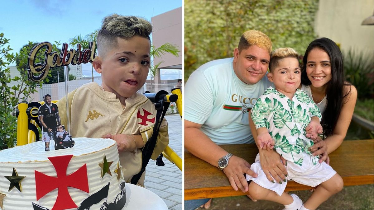 Gabriel de Barros Fontes comemorou o aniversário com o tema do time do coração, o Vasco.