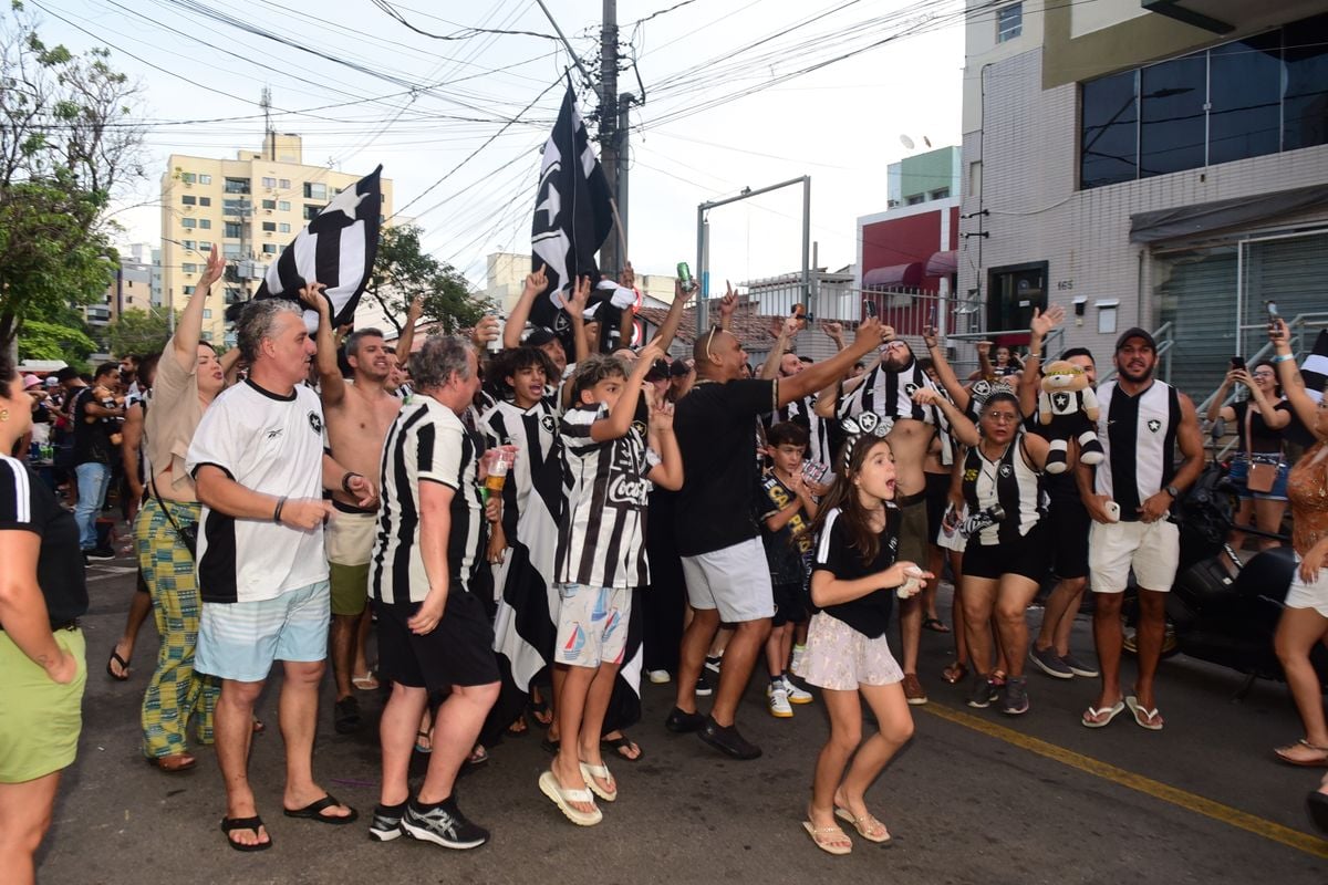 Torcedores do Botafogo comemoram a conquista do Brasileirão. O encontro foi no  bar do Alemão, em Jardim Camburi, Vitória por Carlos Alberto Silva