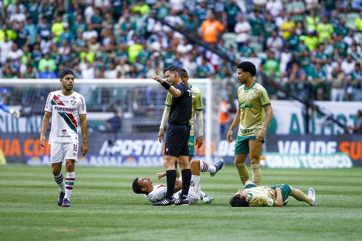 O árbitro Ramon Abati Abel (SC) teve uma boa atuação na partida entre Palmeiras e Fluminense