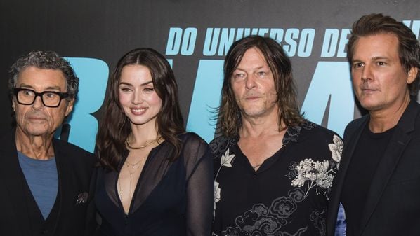 A organização trouxe Ana de Armas, Norman Reedus e Ian McShane para promover Bailarina, o novo filme do universo John Wick