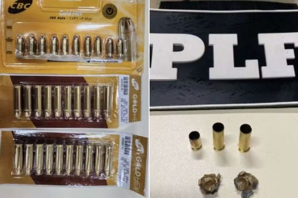 Material apreendido com servidor que tentou entrar com munição na Câmara dos Deputados 