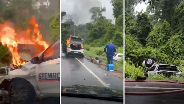 Colisão tripla aconteceu na tarde desta quarta-feira (11), na ES 248, que liga o município com Colatina; um motorista ficou ferido