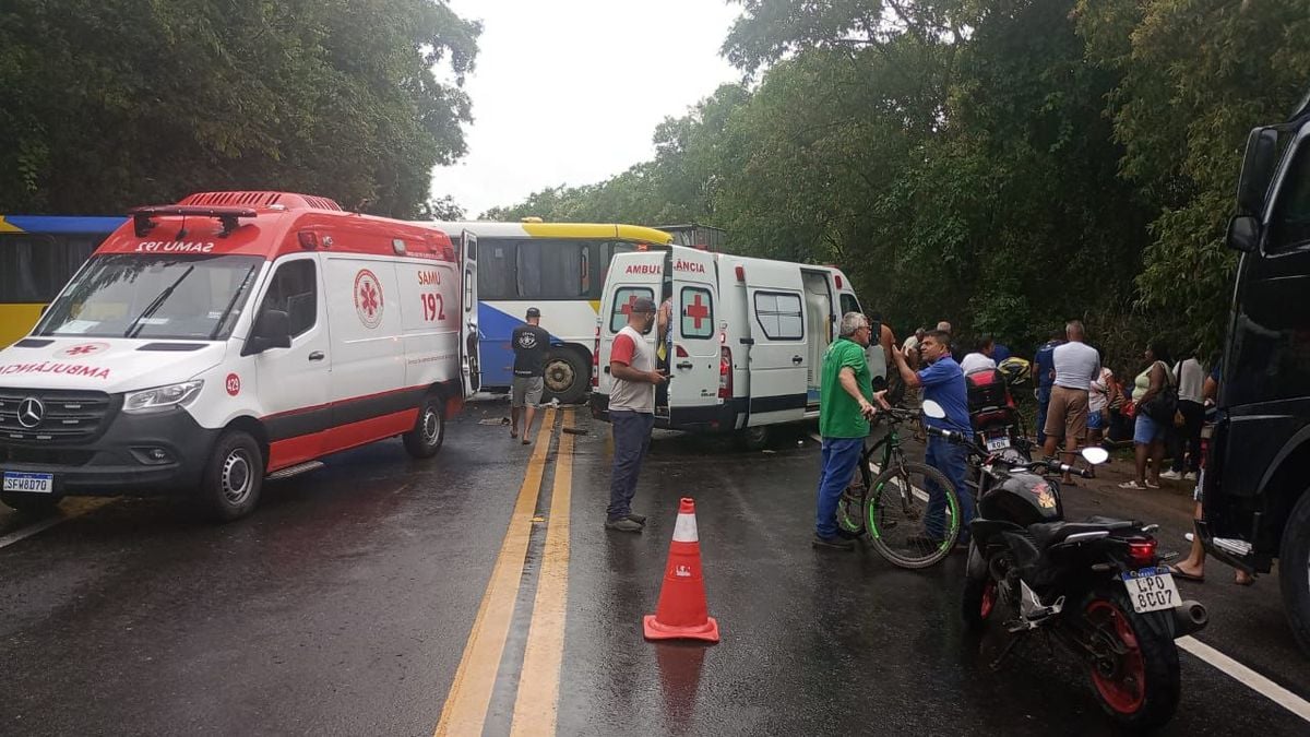 Acidente com ônibus e carreta interdita a BR 101 em Rio Novo do Sul
