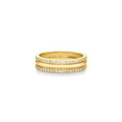 Aliança Love Me em Ouro Amarelo 18k com Diamantes, 5mm