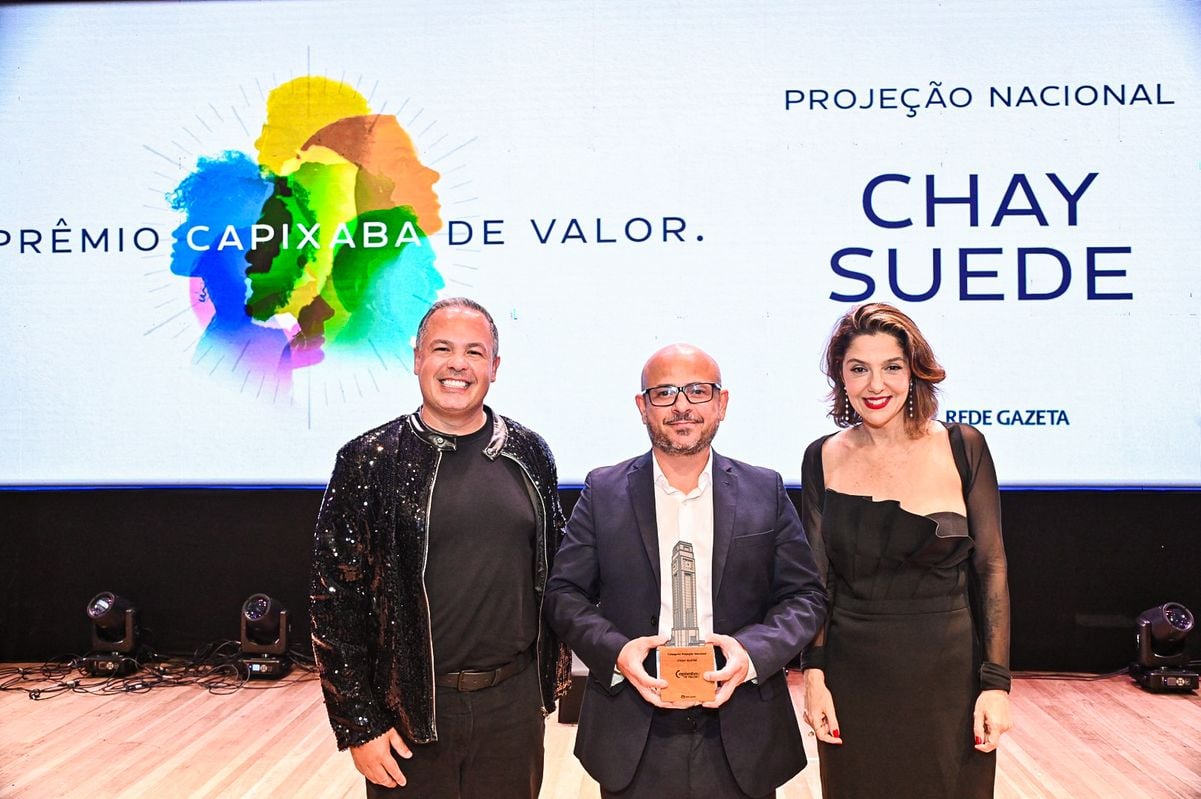 Vinicius Simões e Sarah Simões, representantes do Chay Suede