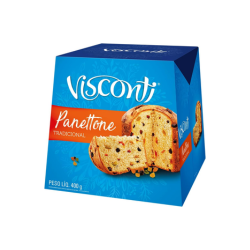 Panettone Visconti 400g - Frutas Cristalizadas e Uvas Passas