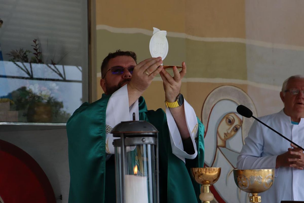 O frei Djalmo Fuck assumiu o posto de Guardião da Fraternidade e Reitor do Convento da Penha em janeiro de 2022 por Arquivo pessoal