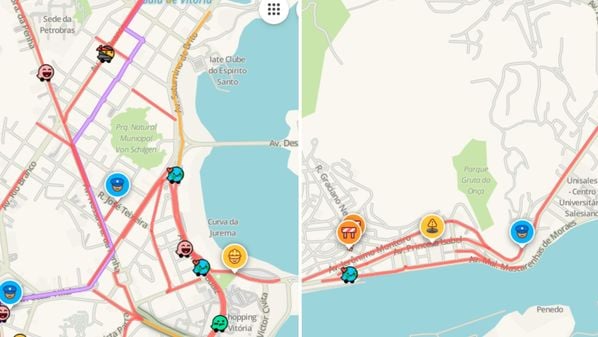 Ao menos cinco avenidas da Capital estão marcadas em vermelho no Waze - aplicativo de localização via GPS; confira os pontos