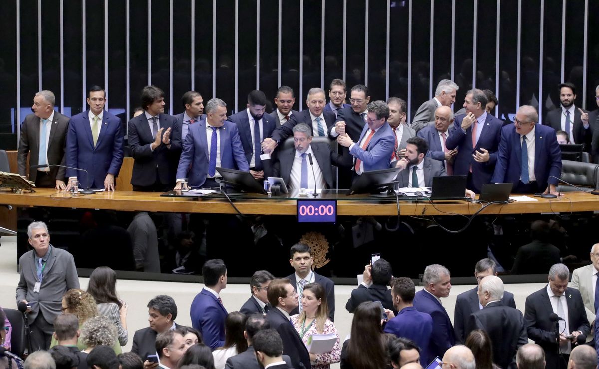 Sessão na Câmara dos Deputados