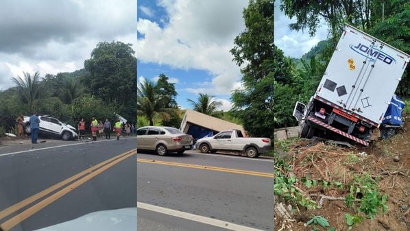 Condutor do veículo Fiat Strada morreu no local e motorista do caminhão sofreu algumas lesões, mas está consciente