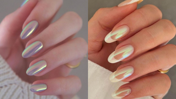 Brilhe com unhas que seguem o charme do “glazed donut”. Crédito: Divulgação