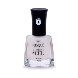 Risqué Esmalte Diamond Gel Chá Branco Natural 9 5 Ml