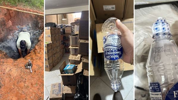 Quase 2 mil frascos foram encontrados vazios, com os fundos cortados, mesmo dentro do prazo de validade na Secretaria Municipal de Saúde; Polícia investiga o caso